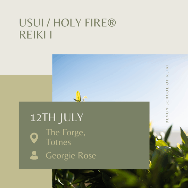 Usui / Holy Fire® Reiki I 12th July